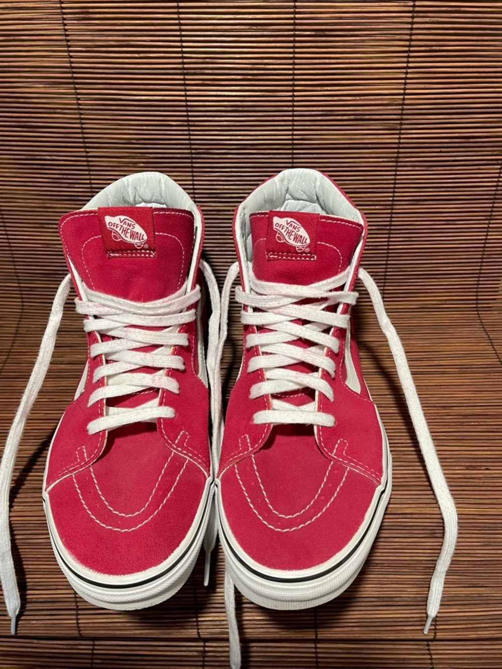 Vans Classic “ Racing Red” SK8- Hi sneakers /US Men Sz 9 US women Sz 10.5
